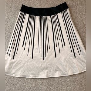 White House Black Market Cream A-Line Skirt for Work
